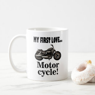 Motorradfahrer Kaffeetasse