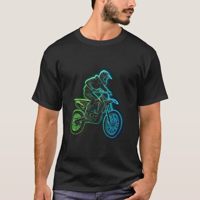 Motorradfahrer Luminous T-Shirt (Vorderseite)