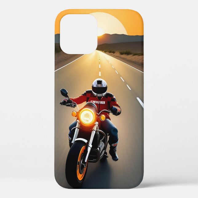 Motorradfahrer mit Maske Case-Mate iPhone Hülle (Rückseite)