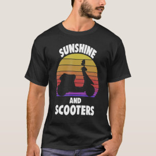 Motorradfahrer Moped Motorrad Sonnenschein und Sco T-Shirt