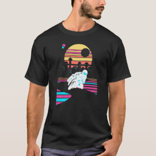 Motorradfahrer Motorrad Motorrad Vaporwave Moto T-Shirt