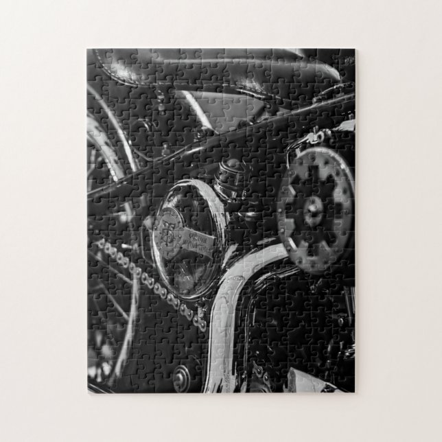 Motorradfahrer Motorrad Puzzle (Vertikal)