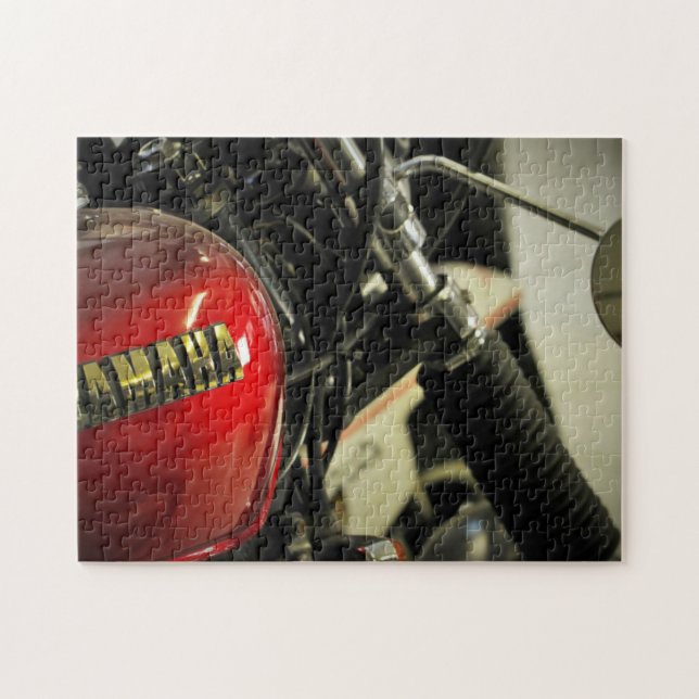 Motorradfahrer Motorrad Puzzle (Horizontal)