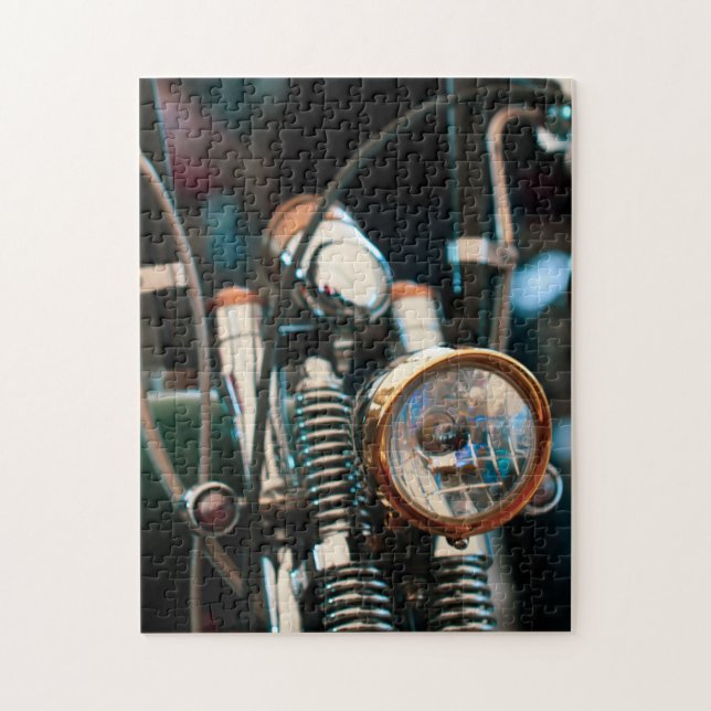 Motorradfahrer Motorrad Puzzle (Vertikal)