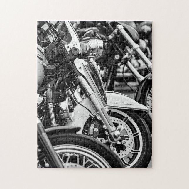 Motorradfahrer Motorrad Puzzle (Vertikal)