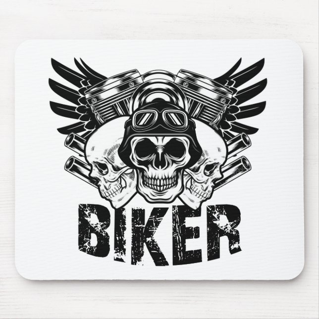 Motorradfahrer Mousepad (Vorne)