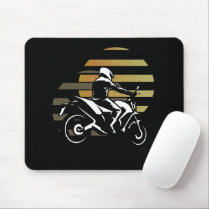 Motorradfahrer Mousepad
