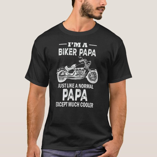 Motorradfahrer Papa Opa Quote T - Shirt (Vorderseite)