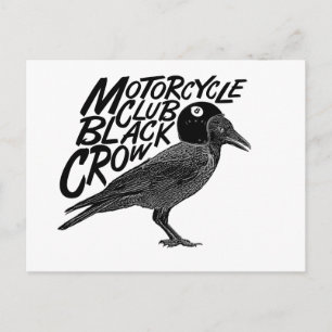Motorradfahrer Postkarte