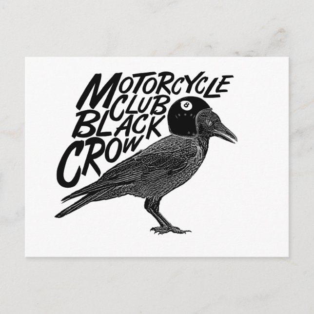 Motorradfahrer Postkarte (Vorderseite)