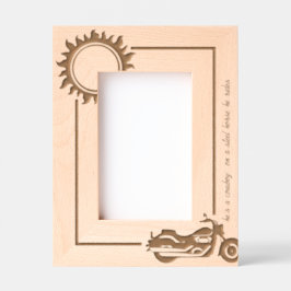 Motorradfahrer - Stahlpferd 4x6P Geätzte Rahmen