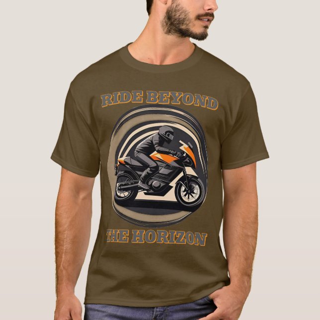 Motorradfahrer T-Shirt (Vorderseite)