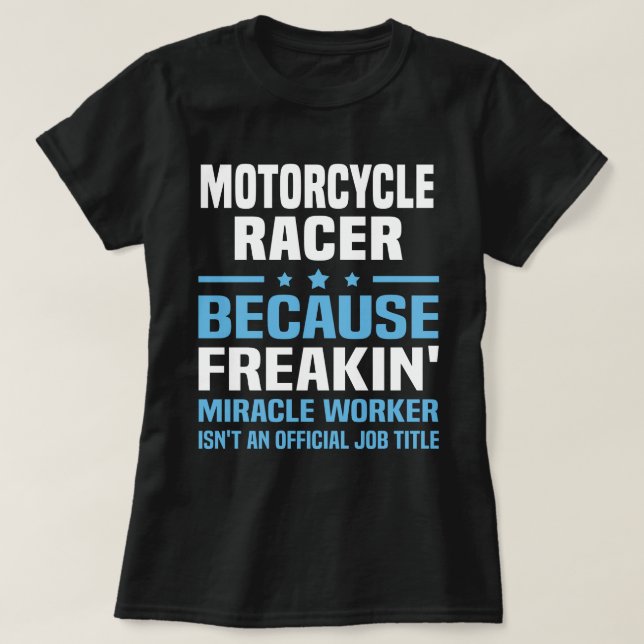 Motorradfahrer T-Shirt (Design vorne)