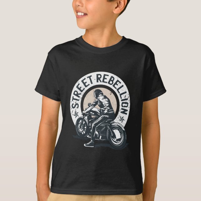 Motorradfahrer T-Shirt (Vorderseite)
