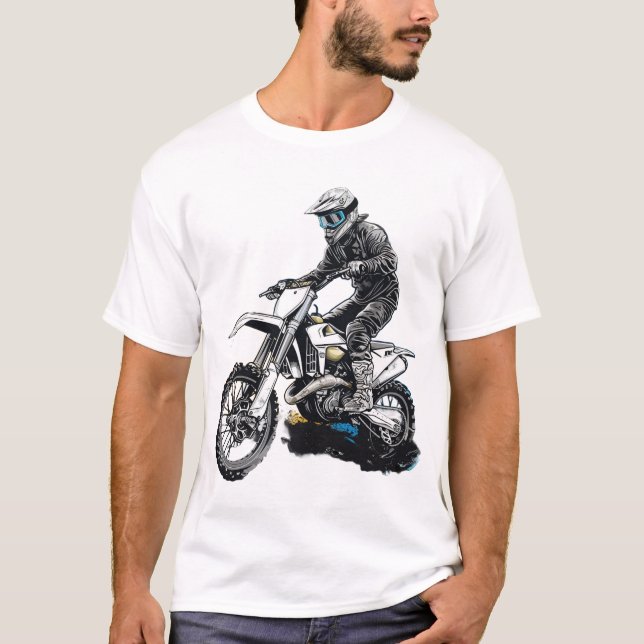 Motorradfahrer T - Shirt Design (Vorderseite)