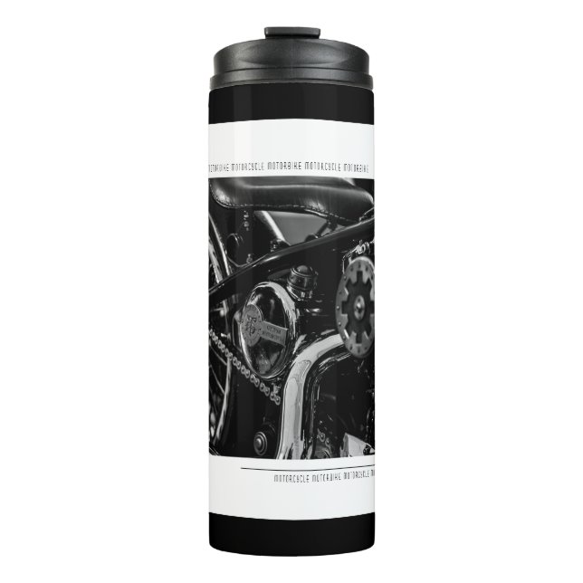 Motorradfahrer Thermosbecher (Vorderseite)