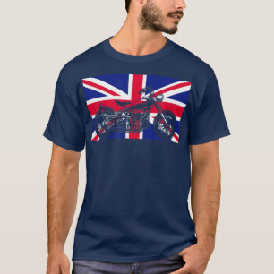 Motorradfahrer UK Vereinigtes Königreich Union Fla T-Shirt
