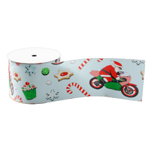 Motorradfahrer Weihnachtsfeiertag Ripsband