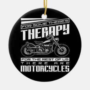 Motorradfahrertherapie Keramik Ornament