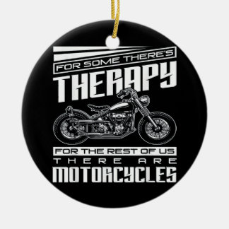 Motorradfahrertherapie Keramik Ornament