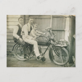Motorradfahrzeuge Postkarte