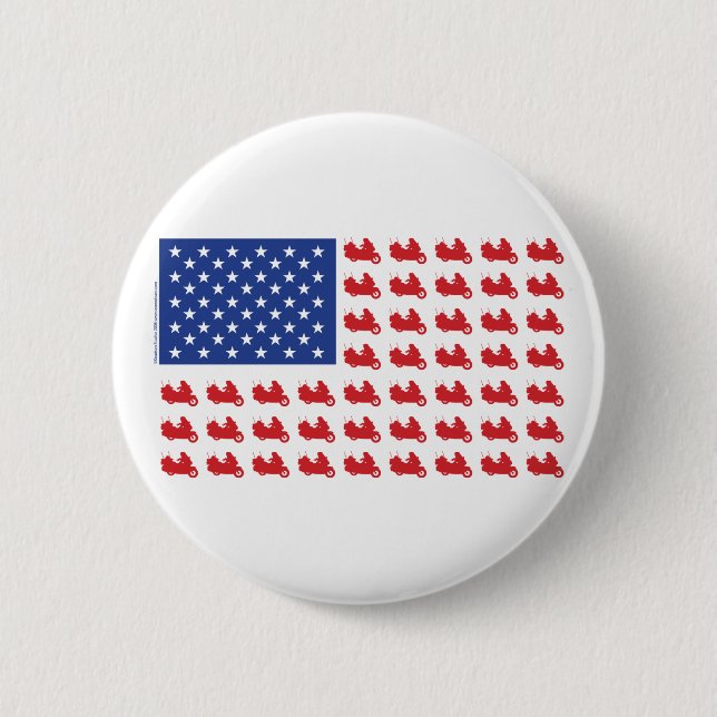 Motorradflagge Button (Vorderseite)