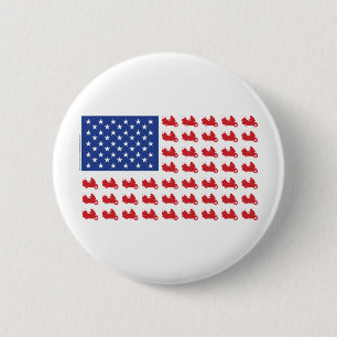 Motorradflagge Button