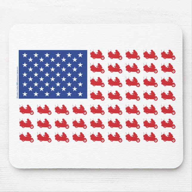 Motorradflagge Mousepad (Vorne)