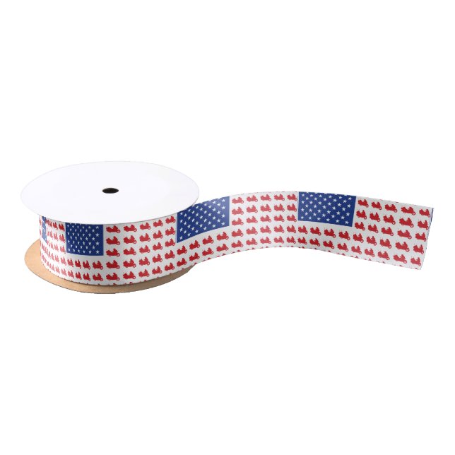 Motorradflagge Satinband (Spule)