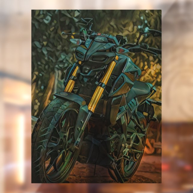 Motorradgeschenk Fensteraufkleber (Blatt 2)