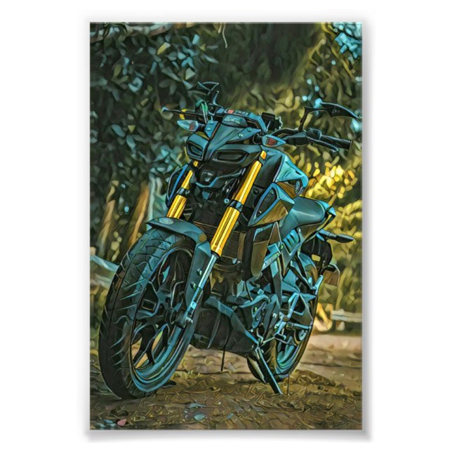 Motorradgeschenk Fotodruck (Vorne)