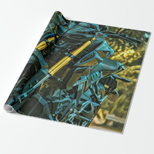 Motorradgeschenk Geschenkpapier