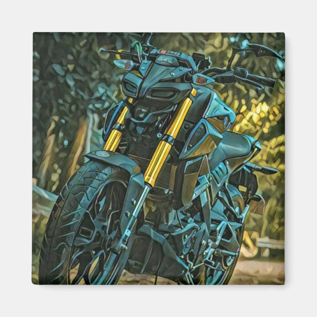 Motorradgeschenk Magnet (Vorne)