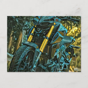 Motorradgeschenk Postkarte