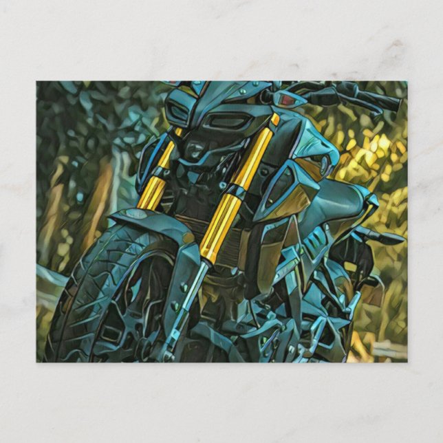 Motorradgeschenk Postkarte (Vorderseite)