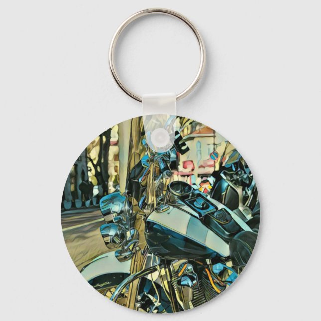 Motorradgeschenk Schlüsselanhänger (Vorderseite)
