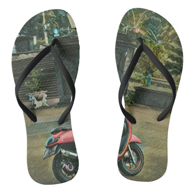 Motorradgeschenke für ihn flip flops (Fußbett)