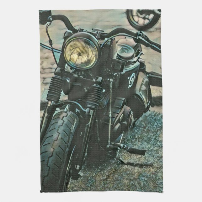 Motorradgeschenke für ihn geschirrtuch (Vertikal)