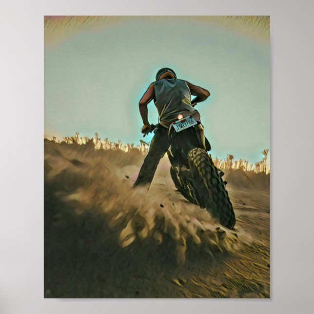 Motorradgeschenke für Papa Poster (Vorne)