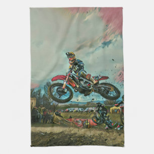 Motorradgeschenke Geschirrtuch