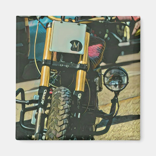 Motorradgeschenke Magnet (Vorne)