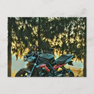 Motorradgeschenke Postkarte