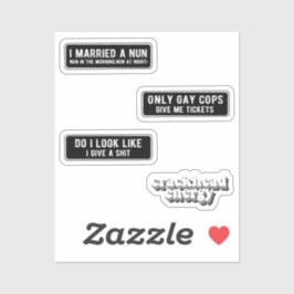 Motorradhelm I Aufkleber