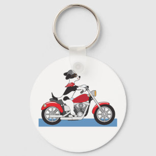 Motorradhund Schlüsselanhänger