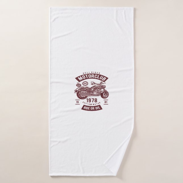 Motorradklub Badehandtuch (Badehandtuch)
