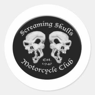 Motorradklub Runder Aufkleber