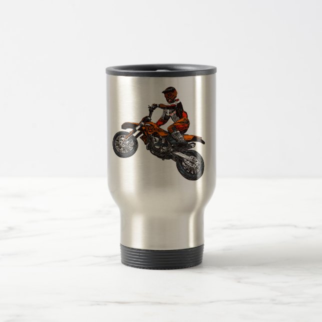 Motorradlaufen Reisebecher (Mittel)