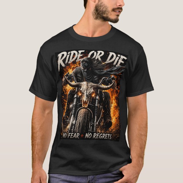 Motorradleben T-Shirt (Vorderseite)