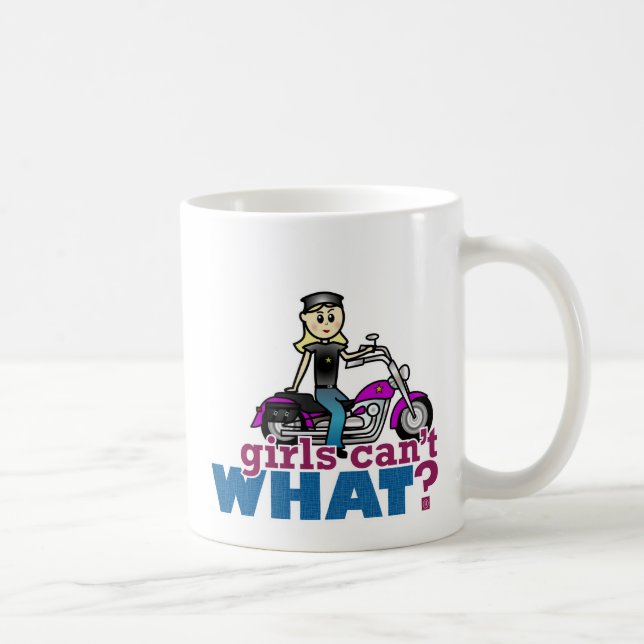 Motorradlerin Tasse (Rechts)