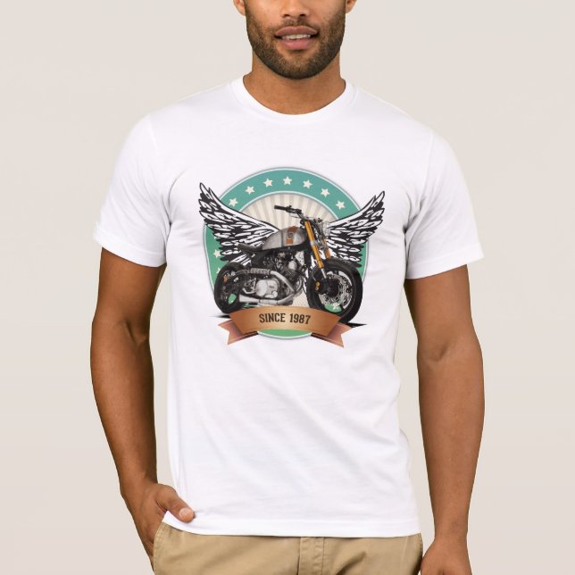 Motorradliebhaber T-Shirt (Vorderseite)